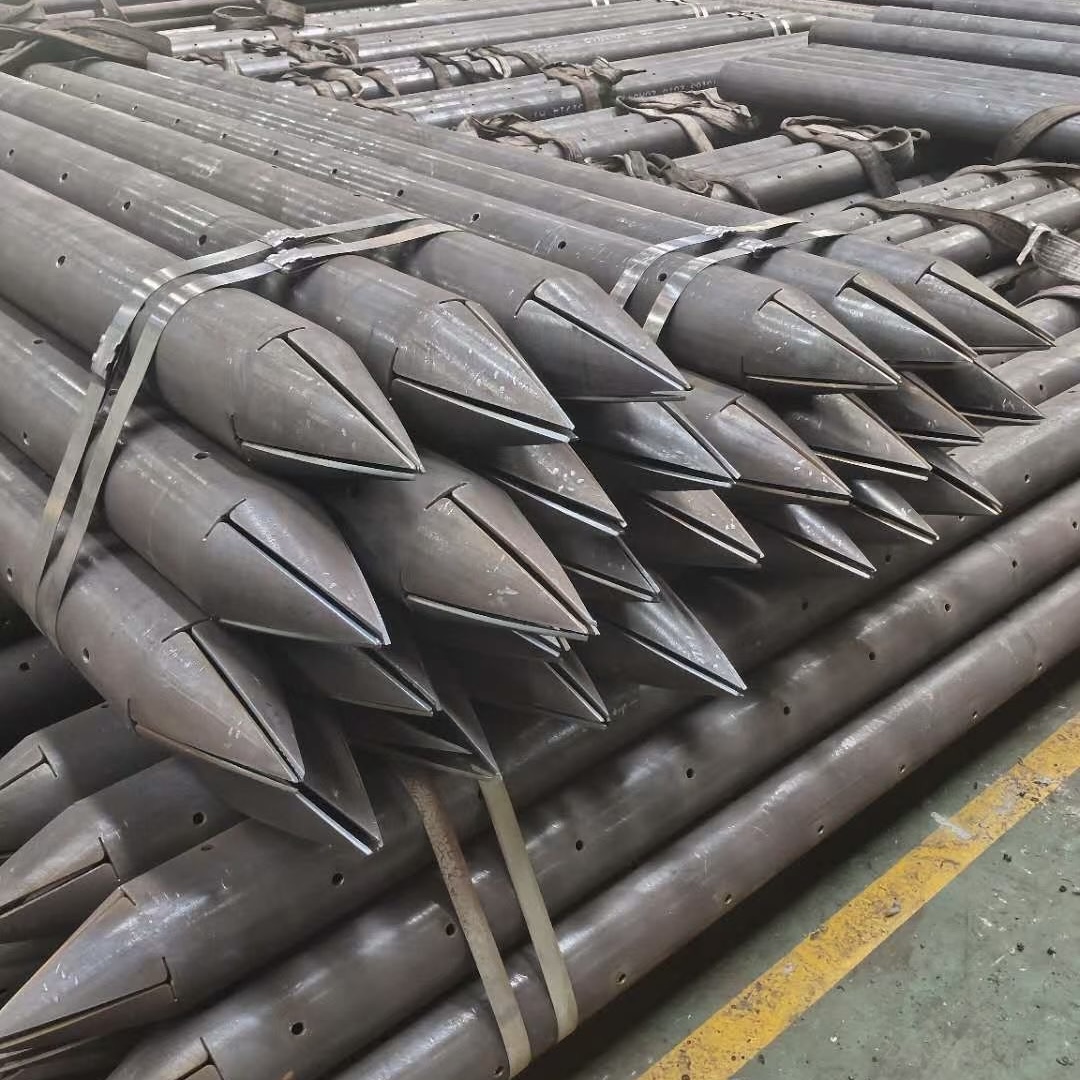 武汉武汉108钢花管非标打孔车丝锁尖防腐